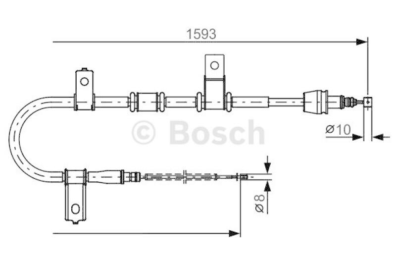 BOSCH Cable, parking brake