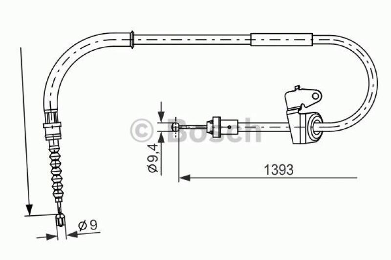 BOSCH Cable, parking brake