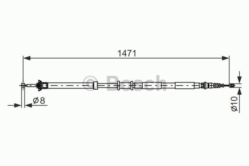 BOSCH Cable, parking brake