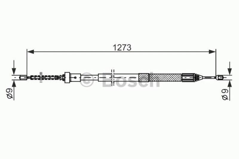 BOSCH Cable, parking brake