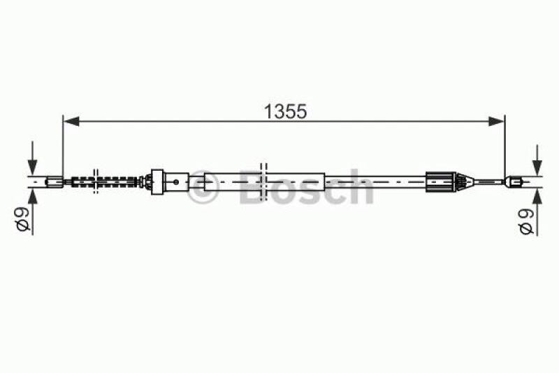 BOSCH Cable, parking brake