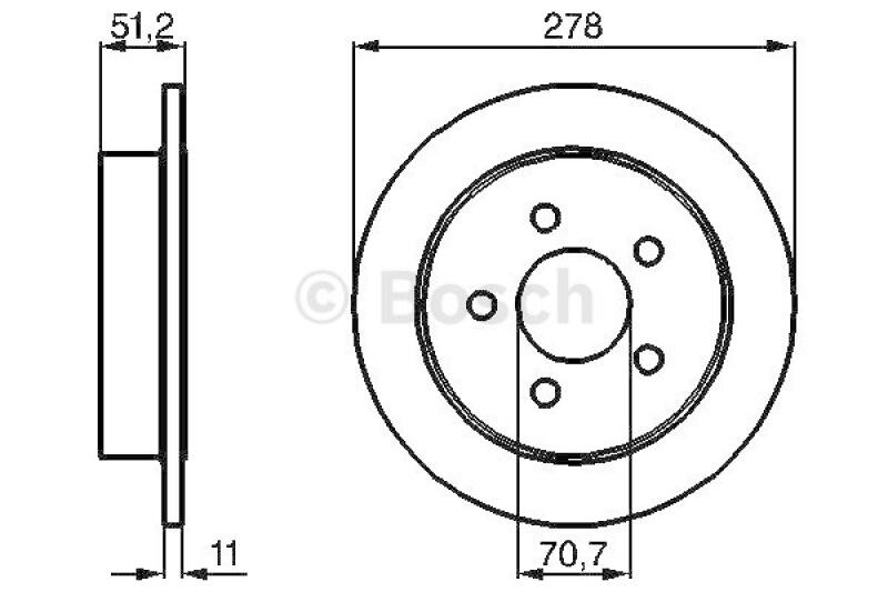 BOSCH Bremsscheiben + Bosch Bremsbeläge