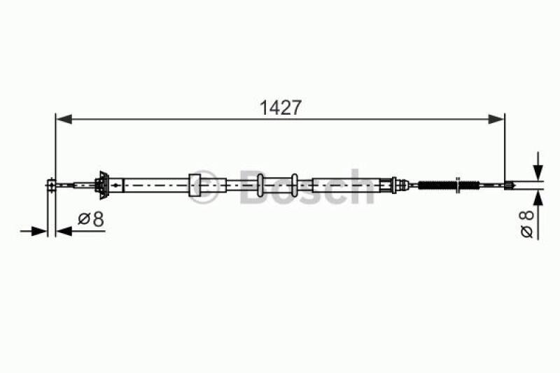 BOSCH Cable, parking brake