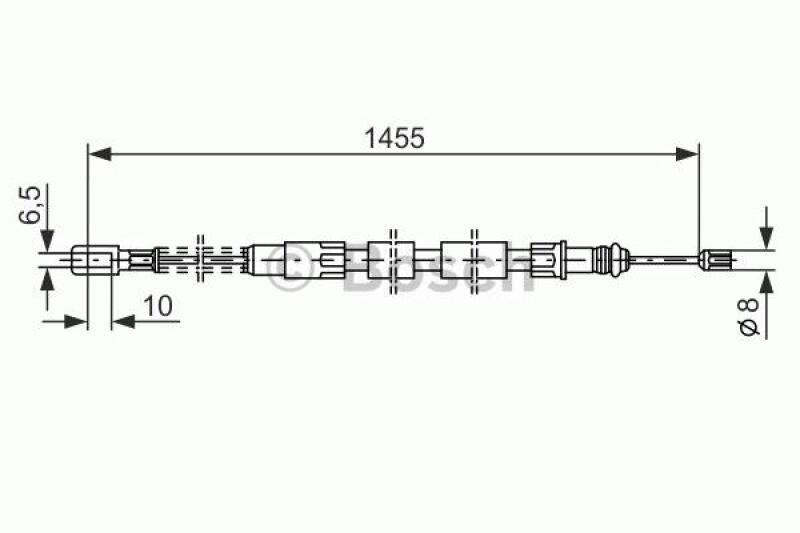 BOSCH Cable, parking brake