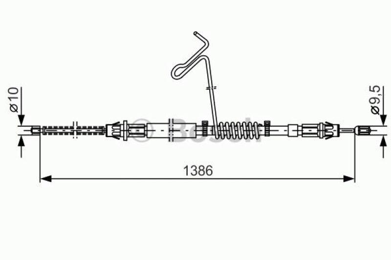 BOSCH Cable, parking brake