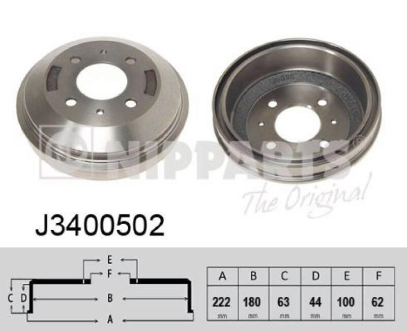 2x Brake Drum