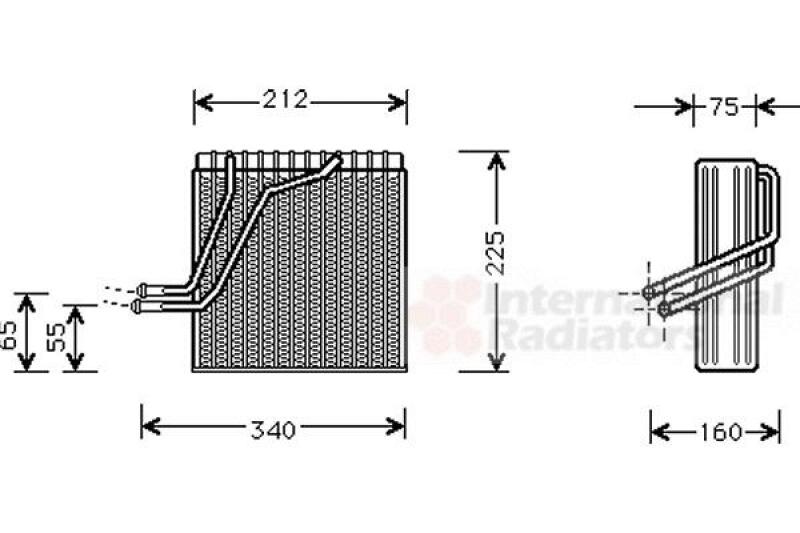 Evaporator, air conditioning