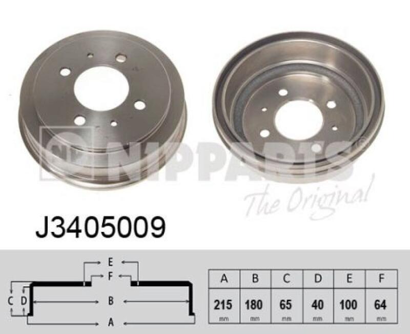 2x Brake Drum