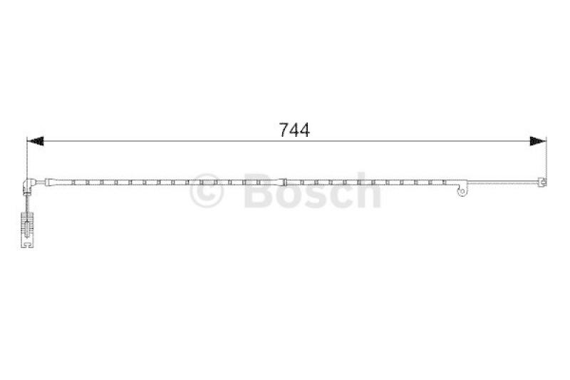 BOSCH Warning Contact, brake pad wear