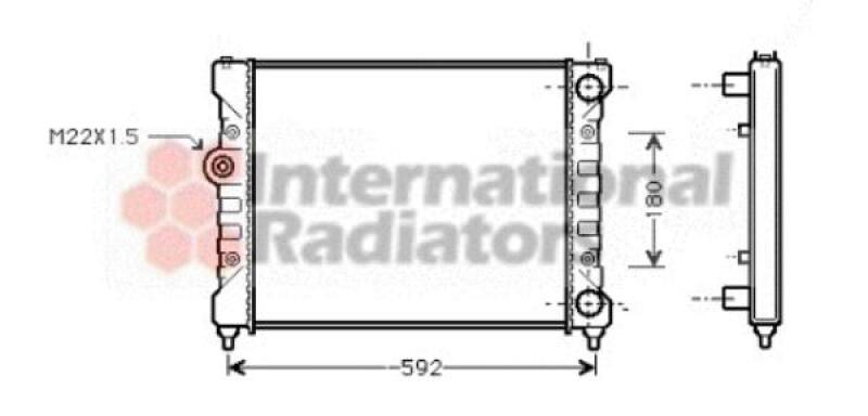 Radiator, engine cooling