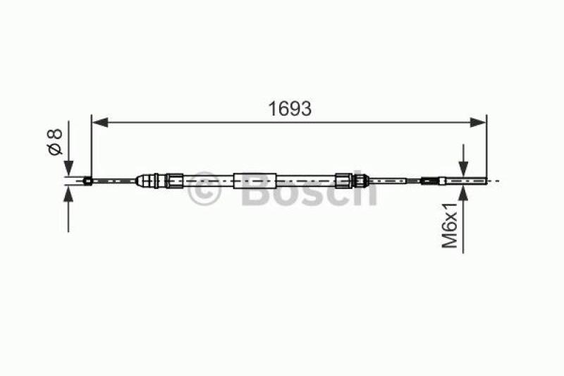 BOSCH Cable, parking brake