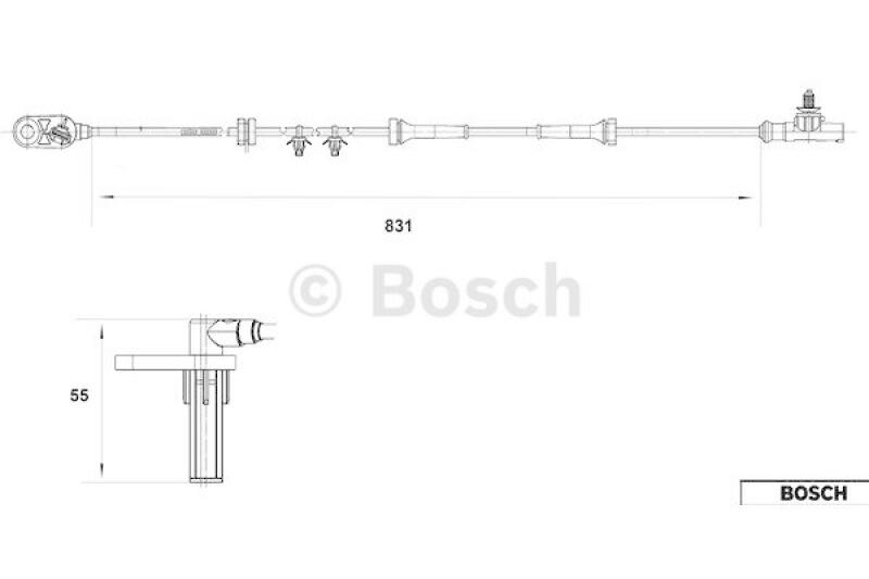 BOSCH Sensor, Raddrehzahl