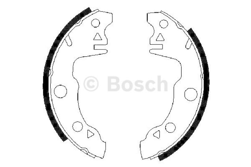 BOSCH Brake Shoe Set