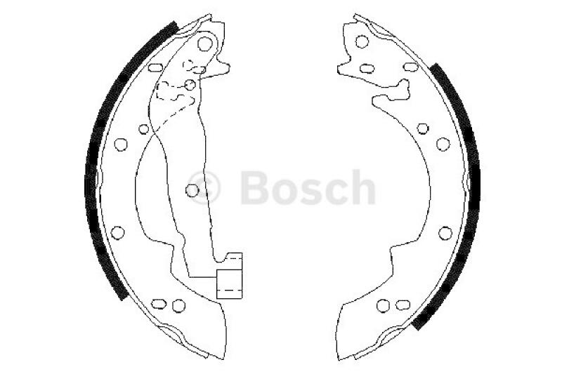 BOSCH Bremsbackensatz