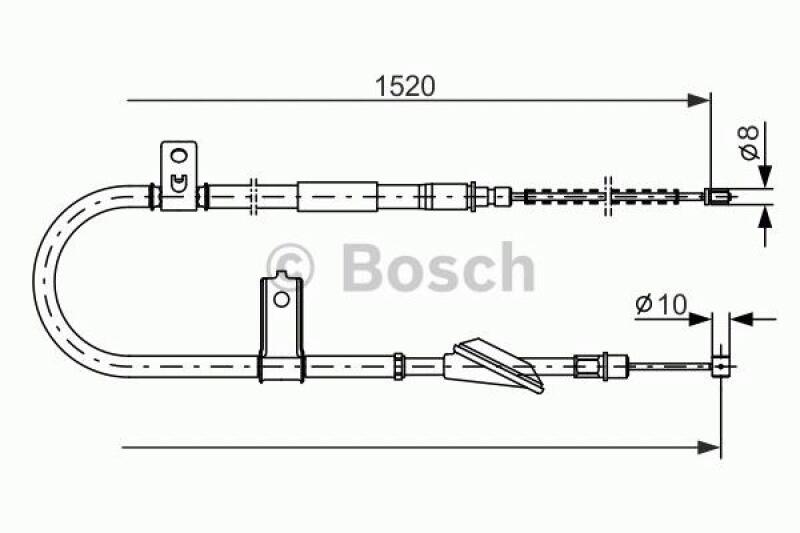 BOSCH Cable, parking brake