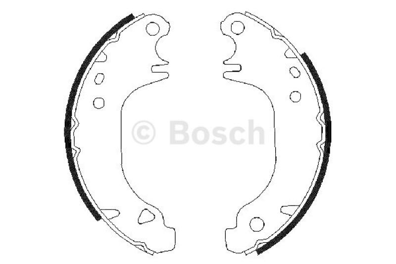 BOSCH Brake Shoe Set