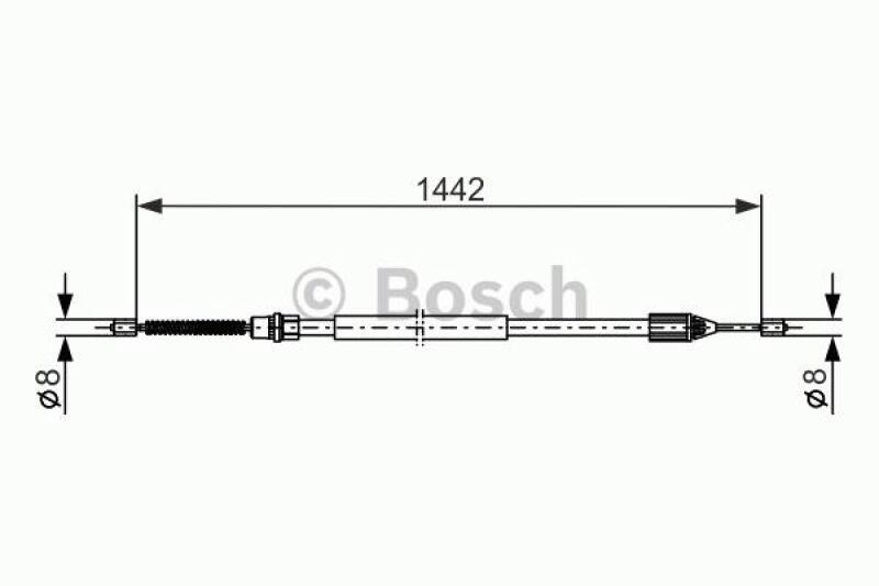 BOSCH Cable, parking brake