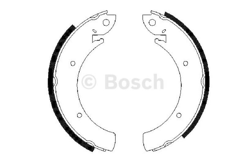 BOSCH Brake Shoe Set