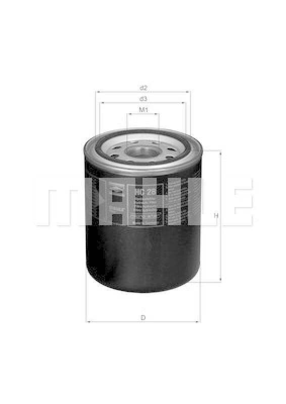 MAHLE ORIGINAL Filter, operating hydraulics