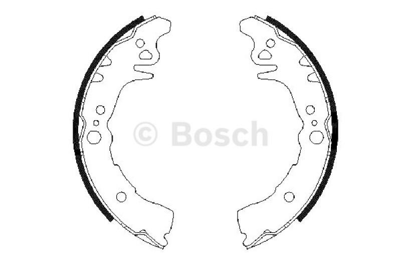 BOSCH Bremsbackensatz