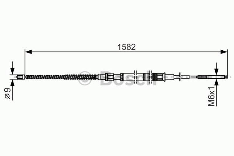 BOSCH Cable, parking brake