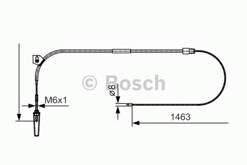 BOSCH Cable, parking brake