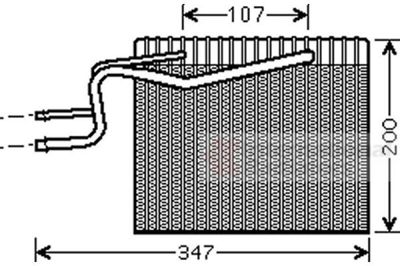 Evaporator, air conditioning