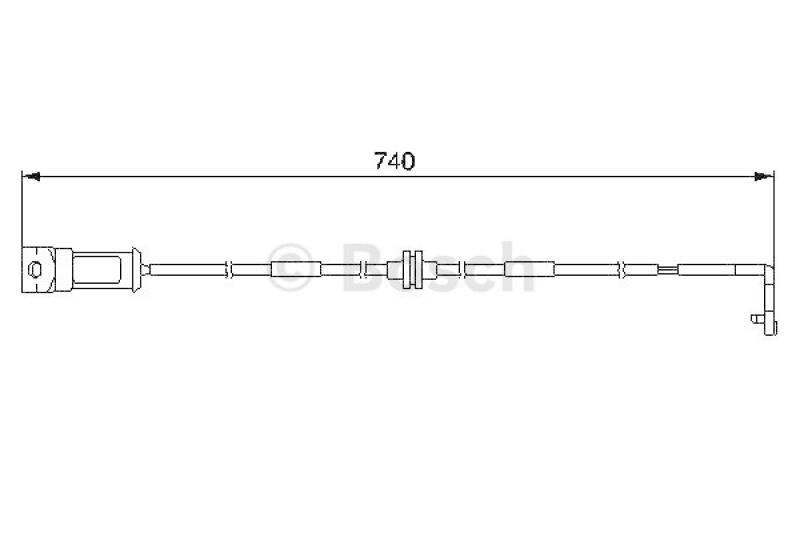 BOSCH Warning Contact, brake pad wear