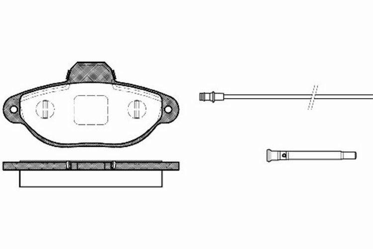 Bremsbeläge Bremsbelagsatz vorne passend für Fiat 500 1.2 Ford KA LPG Panda 1.4