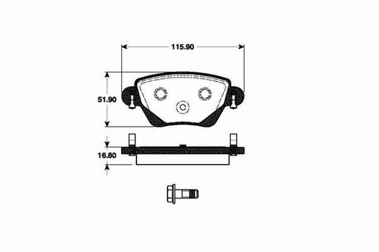 Bremsbeläge Bremsbelagsatz hinten passend für Ford Mondeo 3 1.8 16V 2.0 TDCi