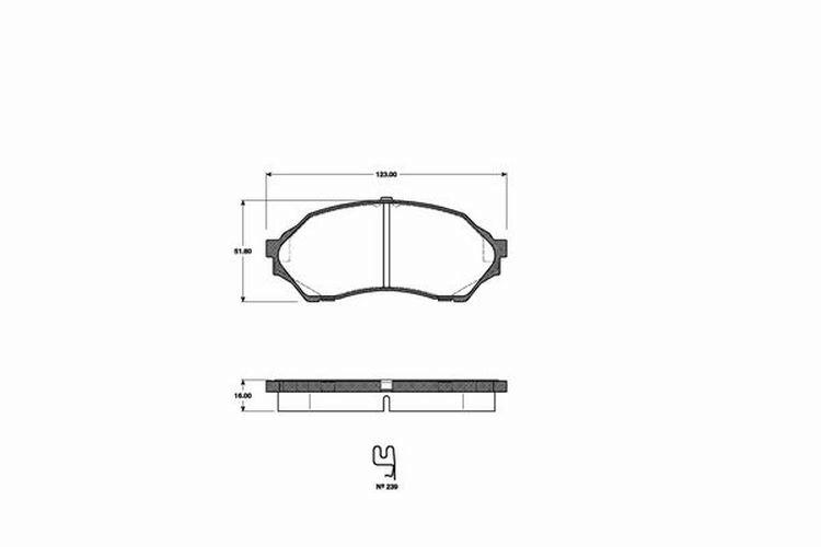Bremsbeläge Bremsbelagsatz Vorne passend für Mazda 323 F 6 1.5 16V S 1.3 1.4