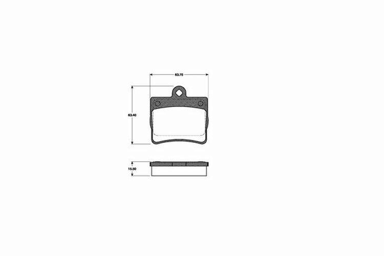 Bremsbeläge Bremsbelagsatz hinten passend für Mercedes C-KLASSE W202 C 200 CDI