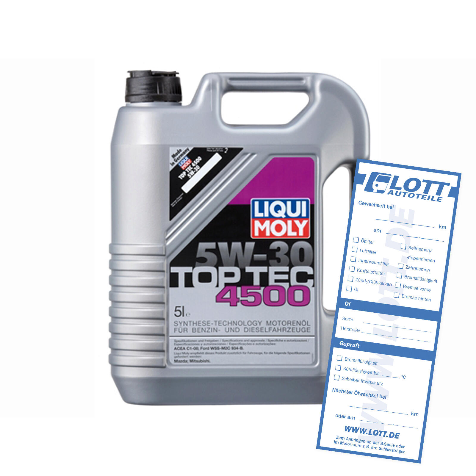 Liqui Moly Leichtlaufmotorenöl Top Tec 4500 5W-30 5L