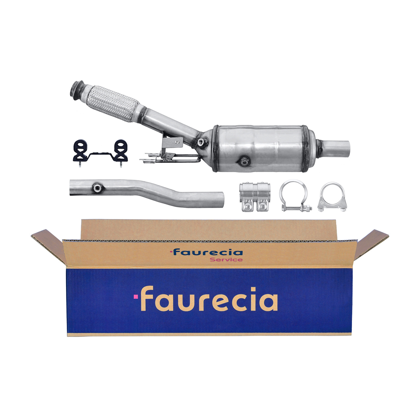 HELLA Ruß-/Partikelfilter, Abgasanlage Easy2Fit – PARTNERED with Faurecia