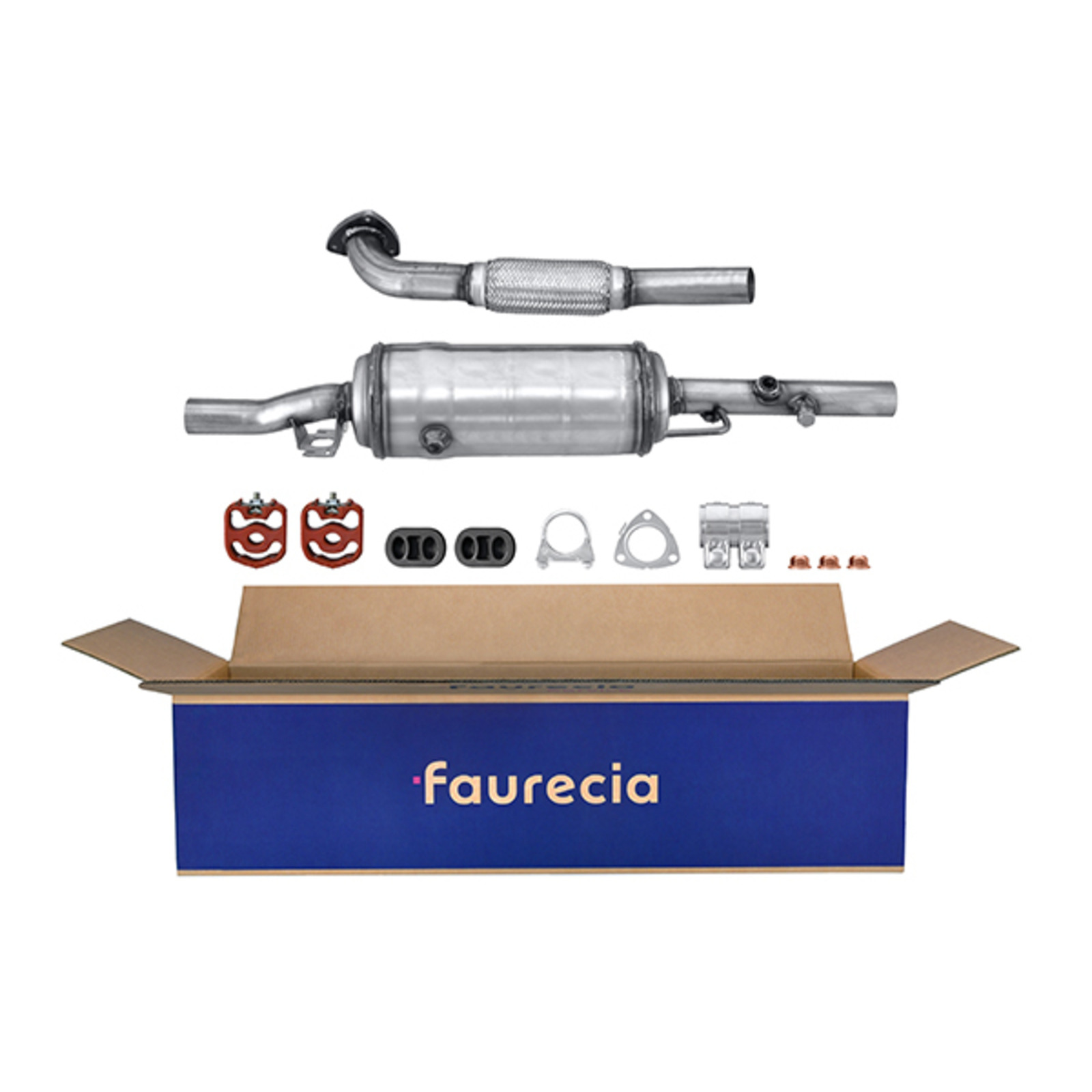 HELLA Ruß-/Partikelfilter, Abgasanlage Easy2Fit – PARTNERED with Faurecia