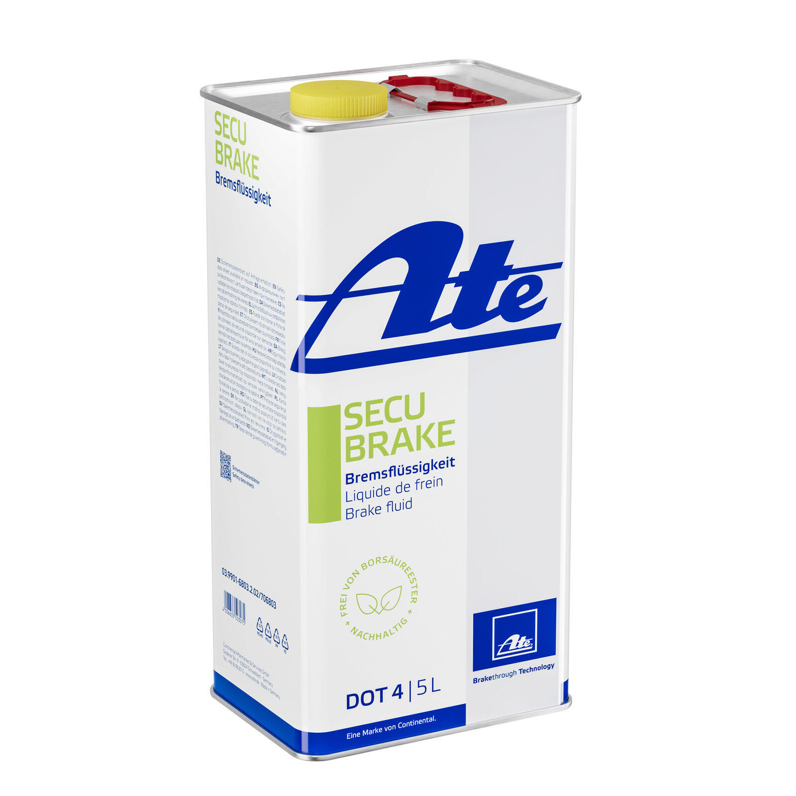 5L ATE Bremsflüssigkeit SecuBrake DOT 4 Brake Fluid Universal // 03.9901-6803.2