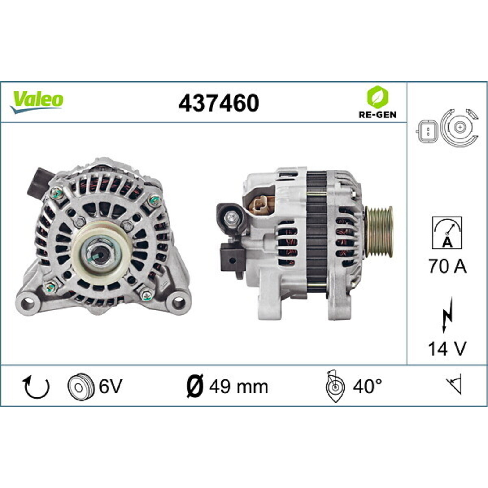 VALEO Generator VALEO RE-GEN AT