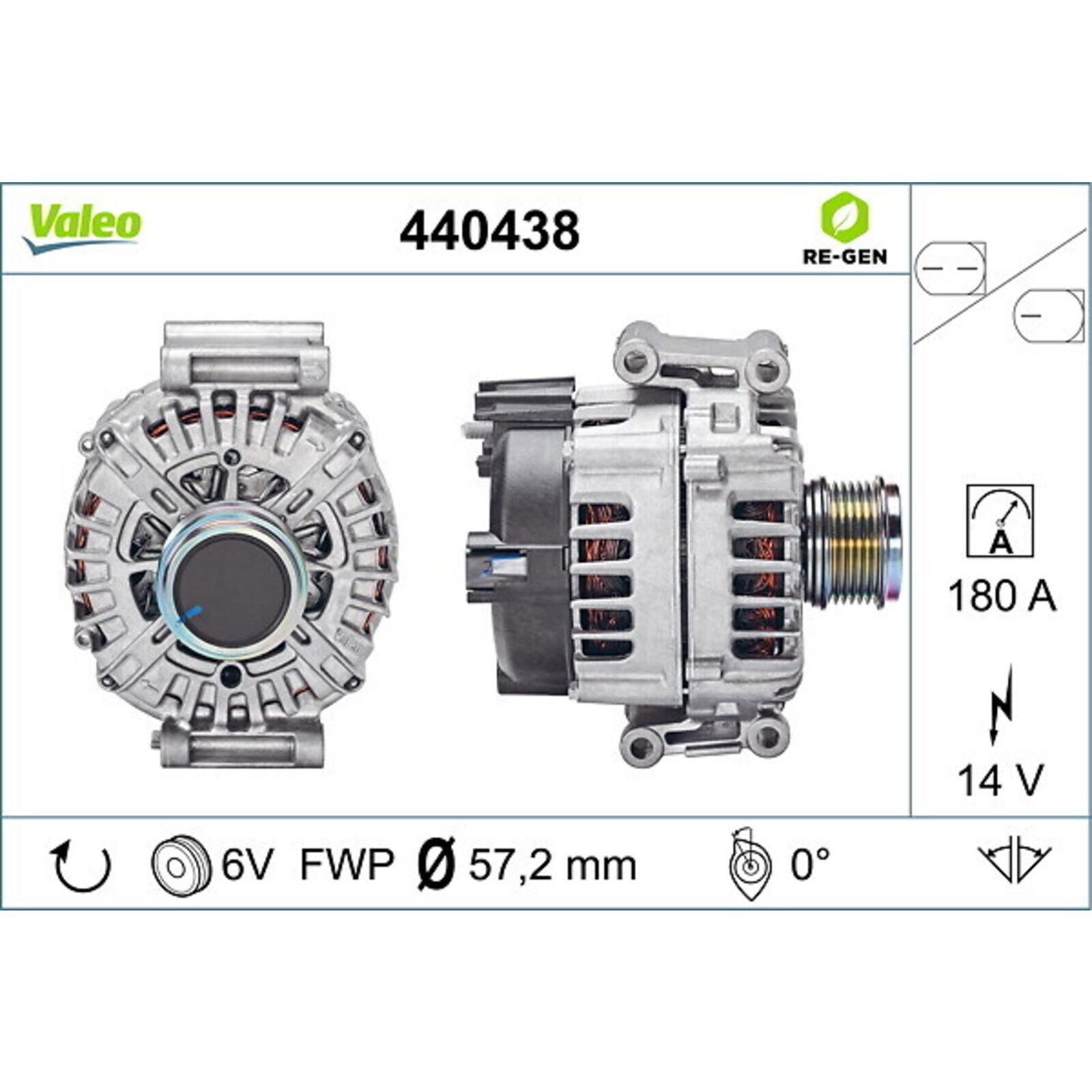 VALEO Alternator REMANUFACTURED PREMIUM