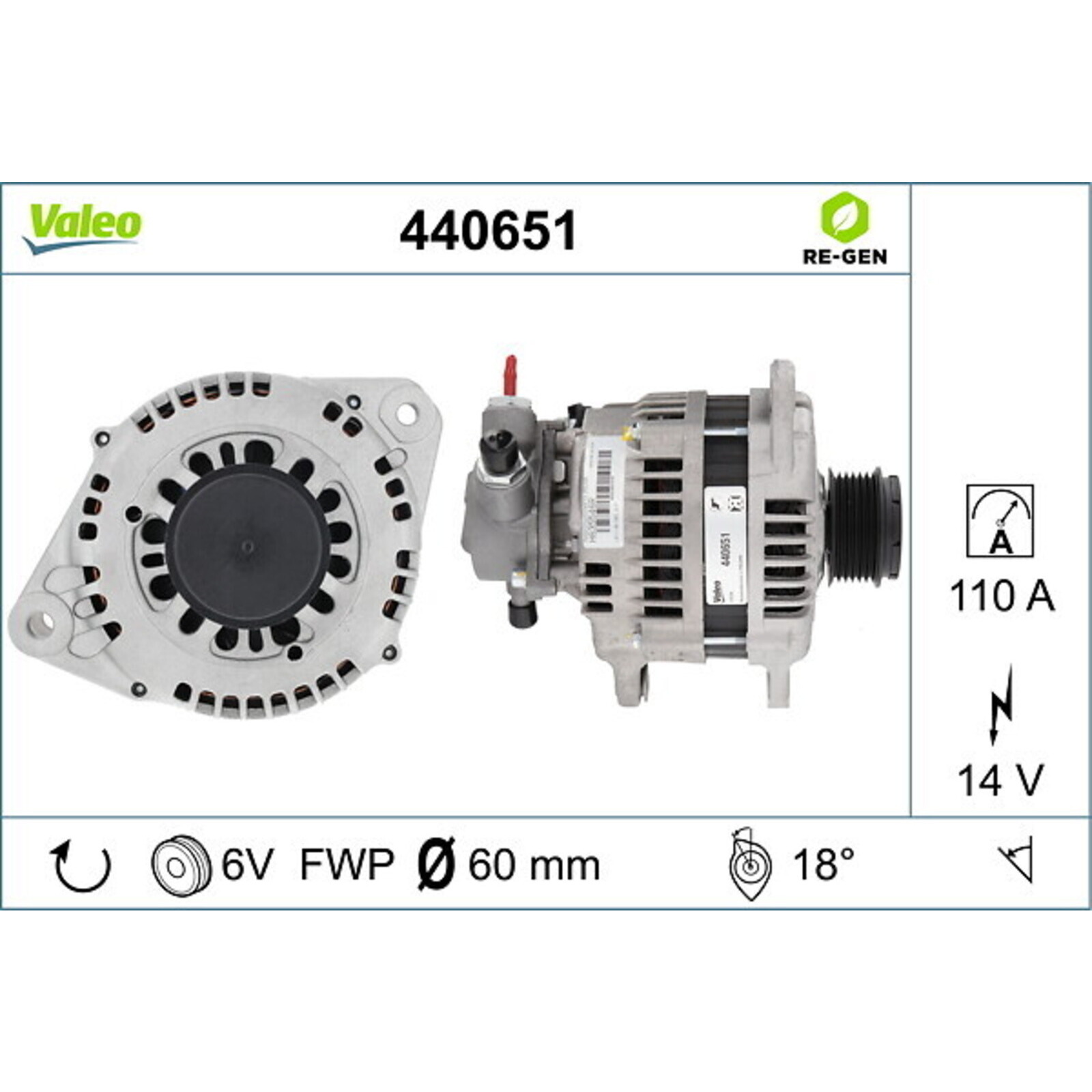 VALEO Generator VALEO RE-GEN AT