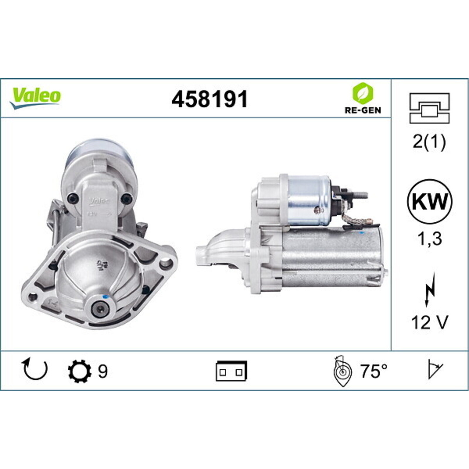 VALEO Starter VALEO RE-GEN REMANUFACTURED