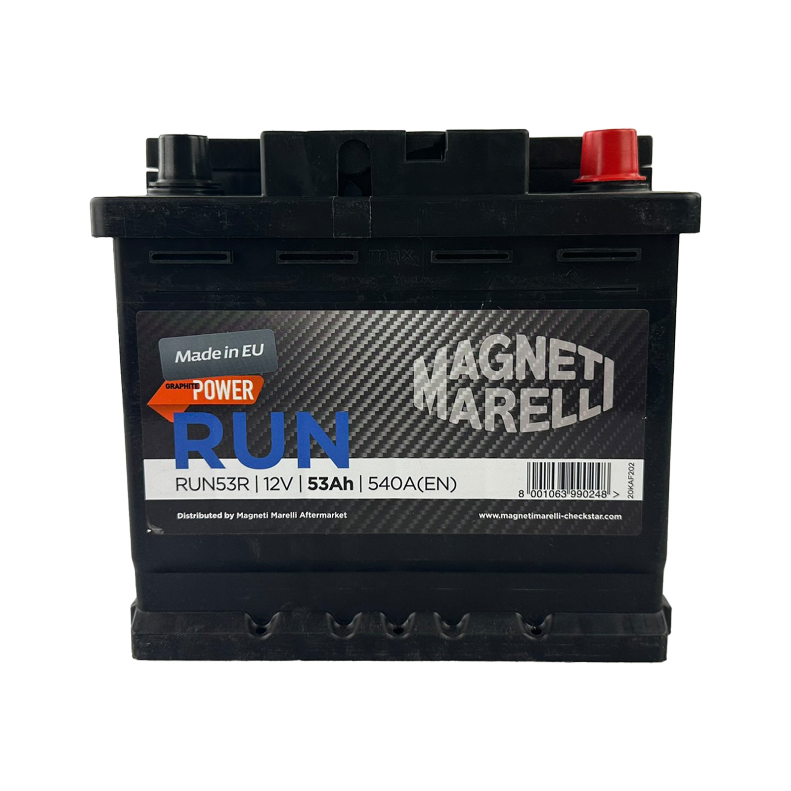 Magneti Marelli Autobatterie Starterbatterie RUN Batterie 12V 53Ah 540A B13