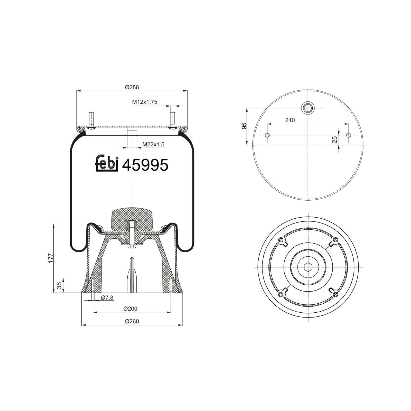 FEBI BILSTEIN Bellow, air suspension