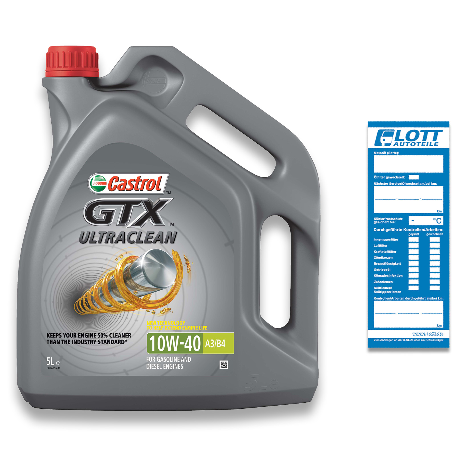 5L CASTROL GTX ULTRACLEAN 10W-40