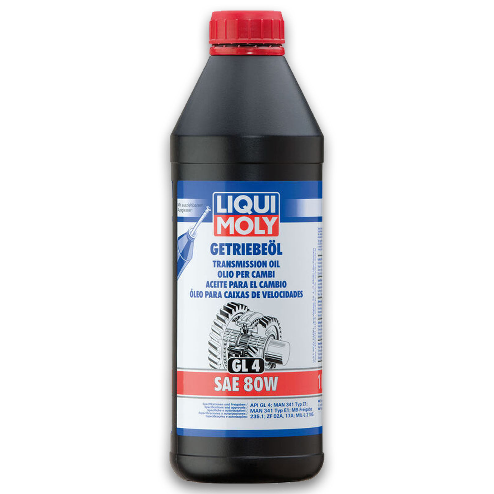 4x 1 Liter Liqui Moly Getriebeöl Getriebe-Ö Getriebe Ö GL4 SAE 80W 4 L 1020