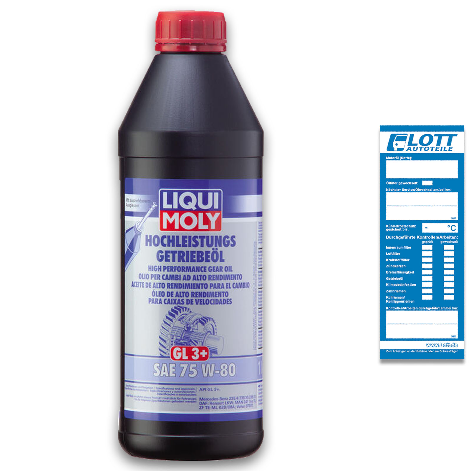 Liqui Moly Hochleistungs-Getriebeöl SAE 75W-80 1L