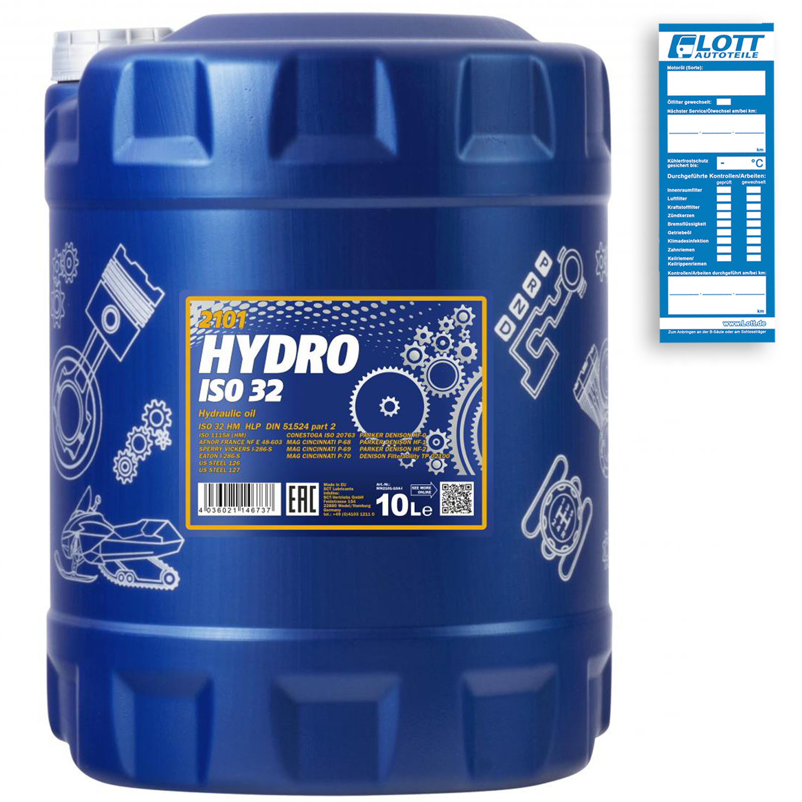 10L Mannol Hydro ISO 32 Hydrauliköl