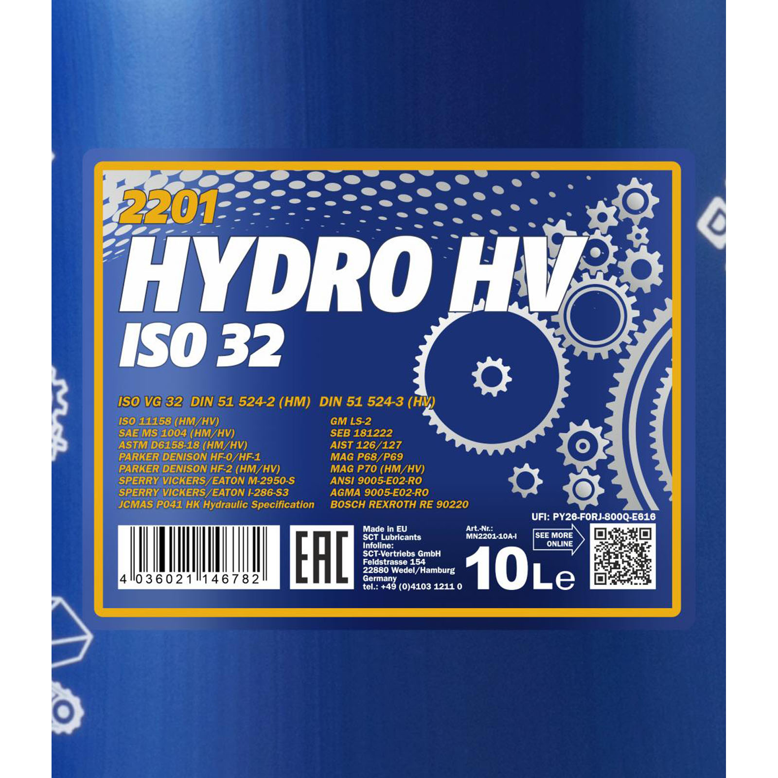 10L Mannol Hydro HV ISO 32 Hydrauliköl