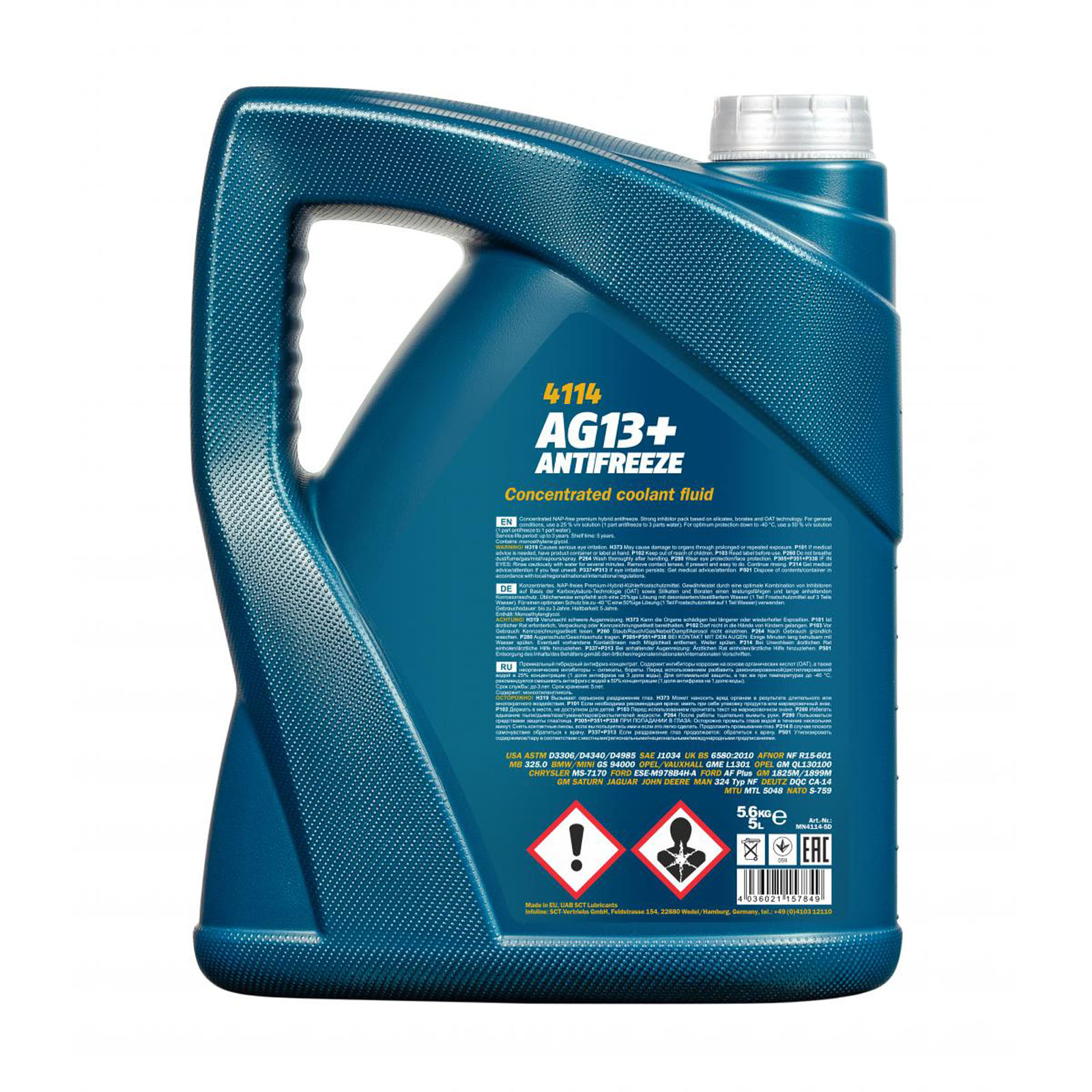 5L Mannol Antifreeze AG 13+ Advanced Frostschutz