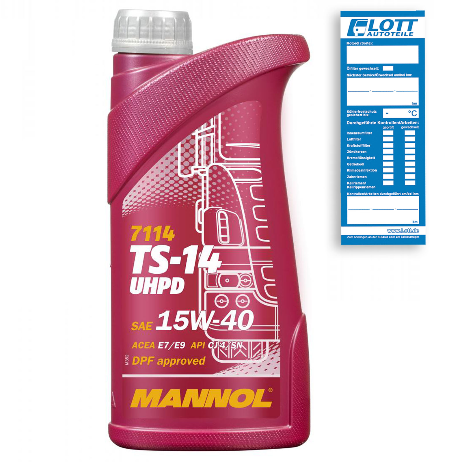 1L Mannol Motoröl TS-14 UHPD 15W-40