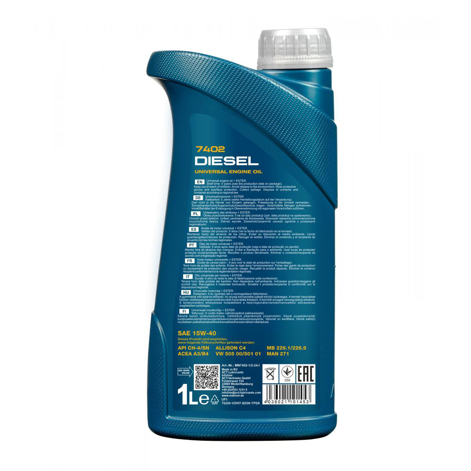 1L Mannol Diesel 15W-40 Universal Motorenöl